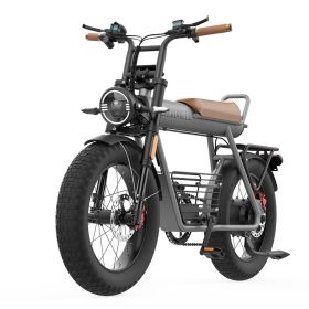Off-road electric bike 20"*5.0 fat tires Equipped with super motor 1000W 48V25AH lithium battery Pure electric max travel 100km Speed 45km/h Alum