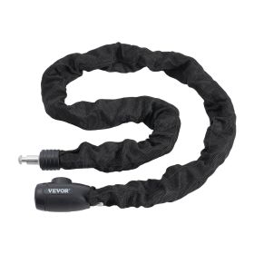 VEVOR Bike Chain Lock 47.24FT Heavy Duty Bike Lock Anti-Theft Bicycle Chain Lock 8mm Thicker Bicycle Lock Chain with 4 Keys for E-Bike, Motorcycl