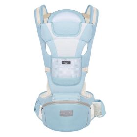 Baby Carrier with Hip Seat, Multi-Functional 9 in 1 Baby Carrier (Color: light blue)